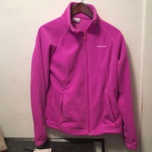 Columbia pink fleece jacket